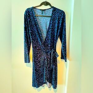 BCBG Leopard Print Wrap Dress